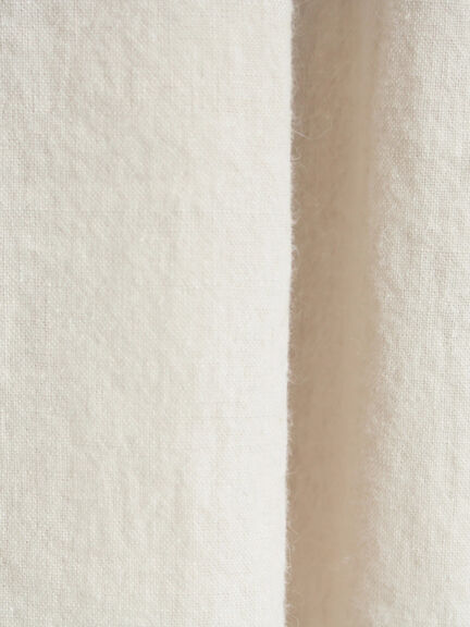 【Cross×Linen】肩フリル前後2WAYジャンパースカート（ブラック/ベージュ）｜Samansa Mos2（サマンサ モスモス）通販