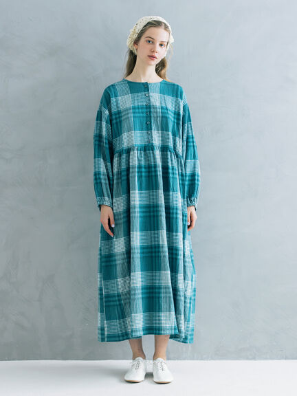 【Cross×Linen】ギャザーワンピース（レッド/ベージュ/モカ/イエロー/グリーン）｜Samansa Mos2（サマンサ モスモス）通販