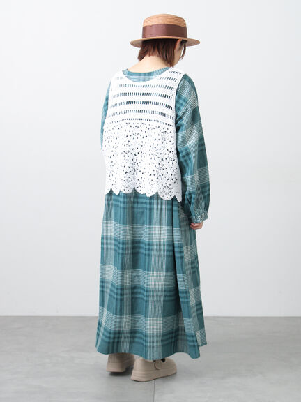 【Cross×Linen】ギャザーワンピース（レッド/ベージュ/モカ/イエロー/グリーン）｜Samansa Mos2（サマンサ モスモス）通販