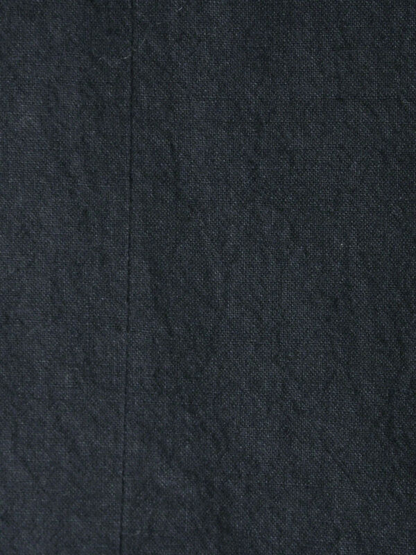 セール】 【Cross×Linen】クルーネックジャケット（ブラック/ベージュ