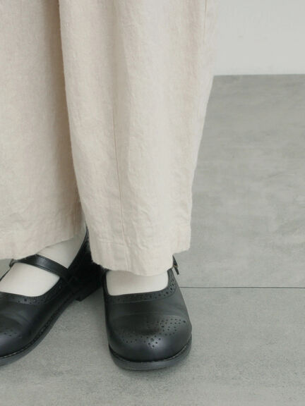 【Cross×Linen】ふんわりパンツ（ブラック/ベージュ）｜Samansa Mos2（サマンサ モスモス）通販