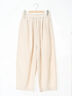 【Cross×Linen】ふんわりパンツ（ブラック/ベージュ）｜Samansa Mos2（サマンサ モスモス）通販