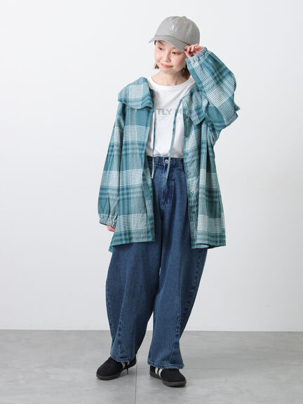 【Cross×Linen】セーラーカラーブラウス（レッド/ベージュ/モカ/イエロー/グリーン）｜Samansa Mos2（サマンサ モスモス）通販