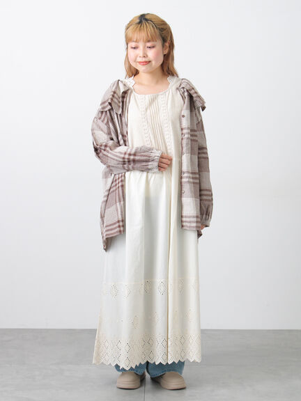 【Cross×Linen】セーラーカラーブラウス（レッド/ベージュ/モカ/イエロー/グリーン）｜Samansa Mos2（サマンサ モスモス）通販