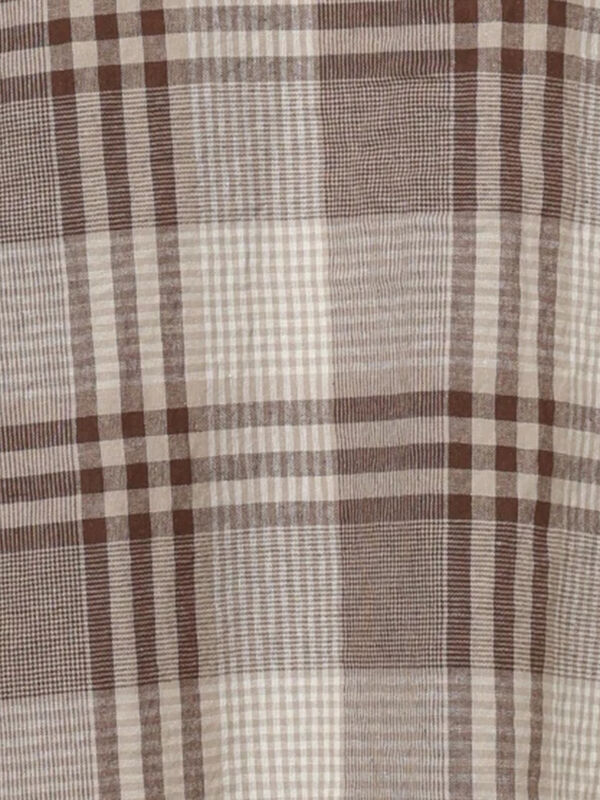 セール】 【Cross×Linen】セーラーカラーブラウス（レッド/ベージュ