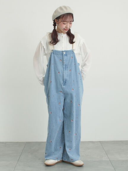 裾フリルティアードレースブラウス（オフホワイト/ブラック/キナリ）｜Samansa Mos2（サマンサ モスモス）通販