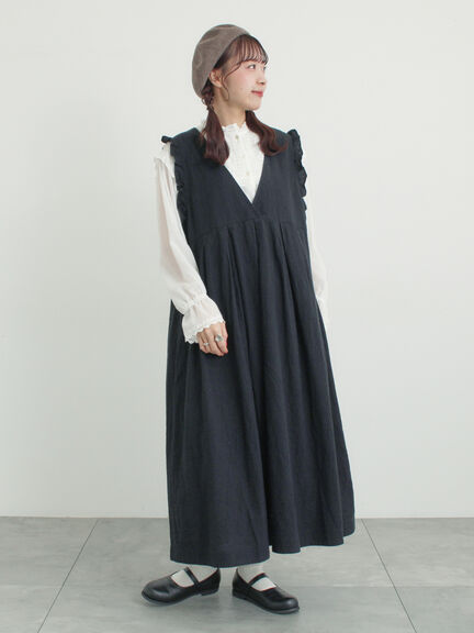 裾フリルティアードレースブラウス（オフホワイト/ブラック/キナリ）｜Samansa Mos2（サマンサ モスモス）通販