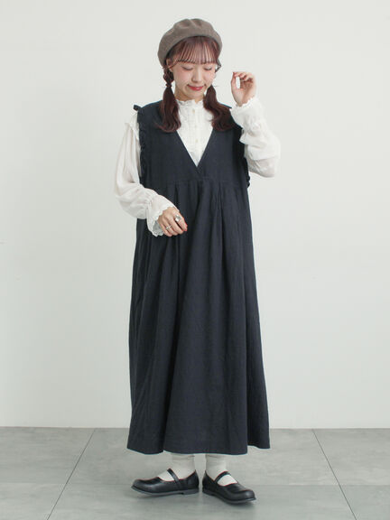 裾フリルティアードレースブラウス（オフホワイト/ブラック/キナリ）｜Samansa Mos2（サマンサ モスモス）通販