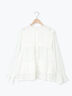 裾フリルティアードレースブラウス（オフホワイト/ブラック/キナリ）｜Samansa Mos2（サマンサ モスモス）通販