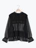 裾フリルティアードレースブラウス（オフホワイト/ブラック/キナリ）｜Samansa Mos2（サマンサ モスモス）通販