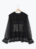 裾フリルティアードレースブラウス（オフホワイト/ブラック/キナリ）｜Samansa Mos2（サマンサ モスモス）通販