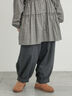 【帯電防止裏地】ヘリンボーンバルーンパンツ《M/Lサイズ》（チャコールグレー）｜Samansa Mos2（サマンサ モスモス）通販