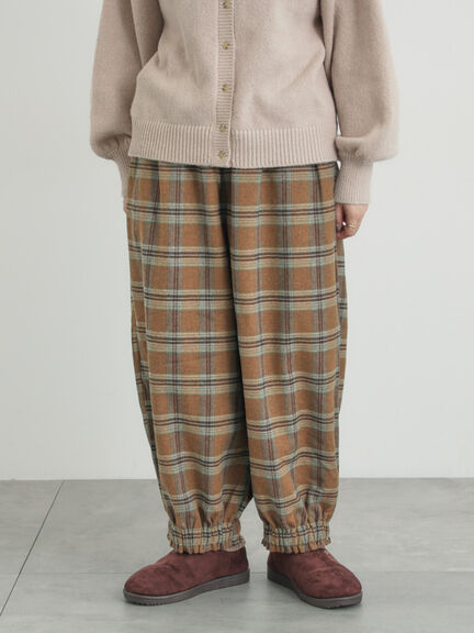 ゴールド　バルーンパンツ CAMBIO(カンビオ)】Vintage Like Hickory Denim Balloon Pants