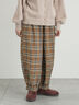 【帯電防止裏地】ヘリンボーンバルーンパンツ《M/Lサイズ》（チャコールグレー/ベージュ/ブラウン/キャメル）｜Samansa Mos2（サマンサ モスモス）通販