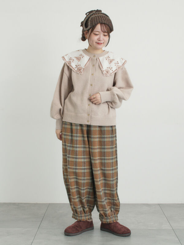 セール】 【帯電防止裏地】ヘリンボーンバルーンパンツ《M/Lサイズ