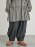 【帯電防止裏地】ヘリンボーンバルーンパンツ《M/Lサイズ》（チャコールグレー/ベージュ/ブラウン/キャメル）｜Samansa Mos2（サマンサ モスモス）通販