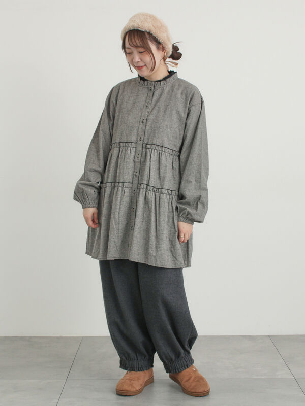 セール】 【帯電防止裏地】ヘリンボーンバルーンパンツ《M/Lサイズ