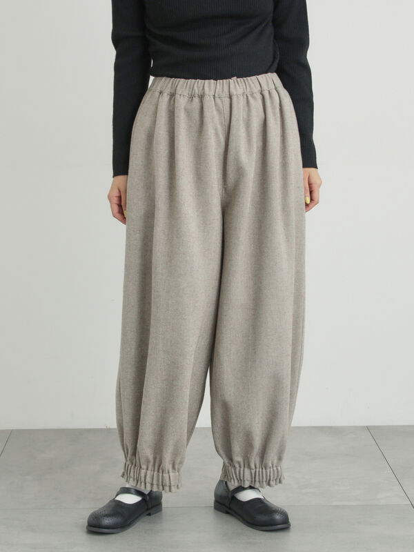 セール】 【帯電防止裏地】ヘリンボーンバルーンパンツ《M/Lサイズ