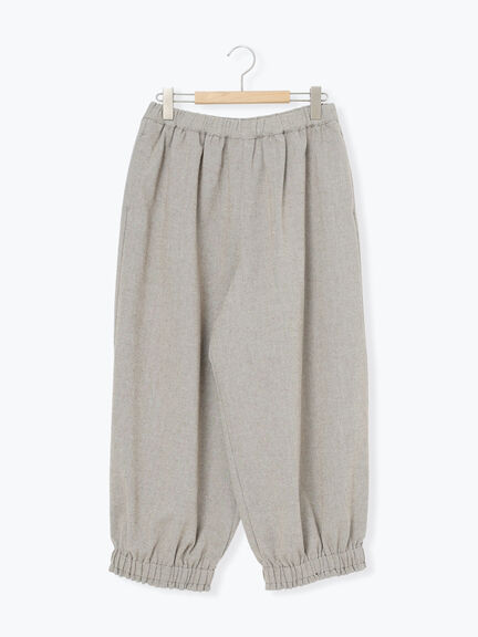 【帯電防止裏地】ヘリンボーンバルーンパンツ《M/Lサイズ》（チャコールグレー/ベージュ/ブラウン/キャメル）｜Samansa Mos2（サマンサ モスモス）通販