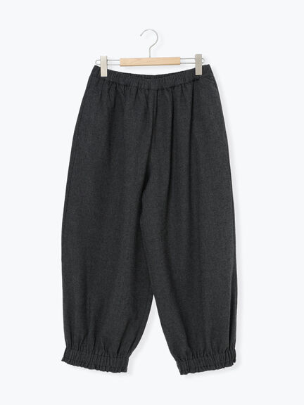 【帯電防止裏地】ヘリンボーンバルーンパンツ《M/Lサイズ》（チャコールグレー/ベージュ/ブラウン/キャメル）｜Samansa Mos2（サマンサ モスモス）通販