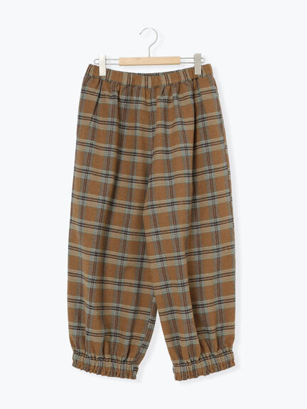 【帯電防止裏地】ヘリンボーンバルーンパンツ《M/Lサイズ》（チャコールグレー/ベージュ/ブラウン/キャメル）｜Samansa Mos2（サマンサ モスモス）通販