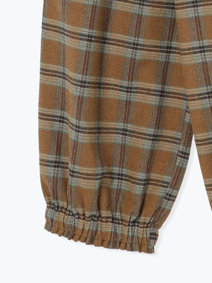 【帯電防止裏地】ヘリンボーンバルーンパンツ《M/Lサイズ》（チャコールグレー/ベージュ/ブラウン/キャメル）｜Samansa Mos2（サマンサ モスモス）通販