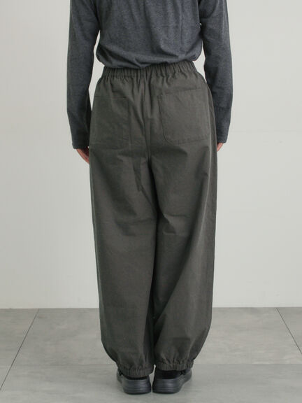 【M/Lサイズ】センターピンタック裾ギャザーパンツ（チャコールグレー/ベージュ/イエロー/ネイビー）｜Samansa Mos2（サマンサ モスモス）通販