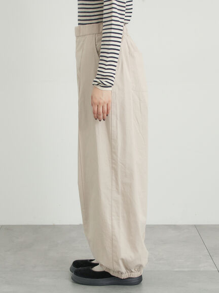 【M/Lサイズ】センターピンタック裾ギャザーパンツ（チャコールグレー/ベージュ/イエロー/ネイビー）｜Samansa Mos2（サマンサ モスモス）通販