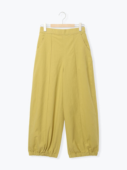 【M/Lサイズ】センターピンタック裾ギャザーパンツ（チャコールグレー/ベージュ/イエロー/ネイビー）｜Samansa Mos2（サマンサ モスモス）通販