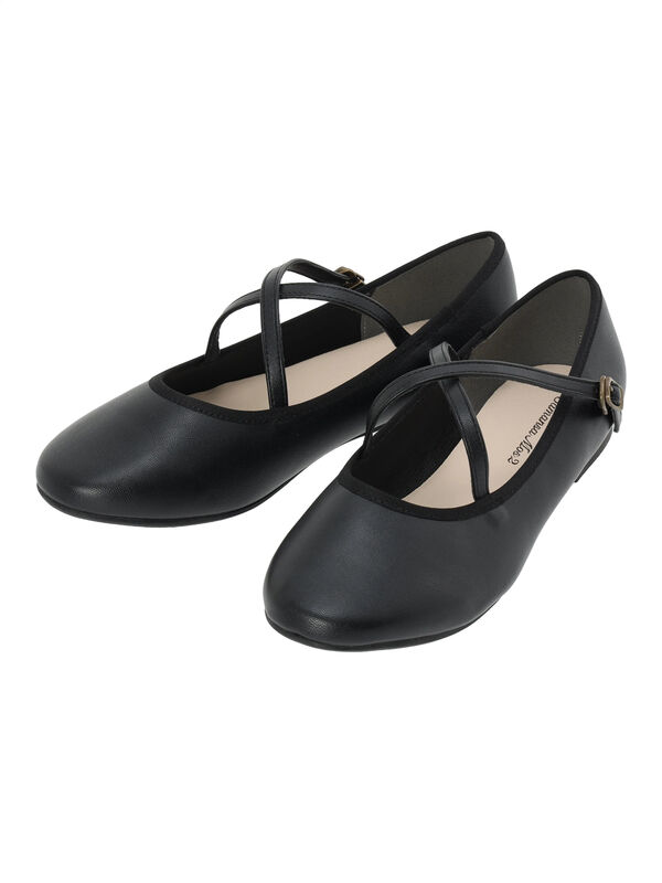 クロスストラップバレエシューズ（ブラック）｜Samansa Mos2（サマンサ モスモス）通販