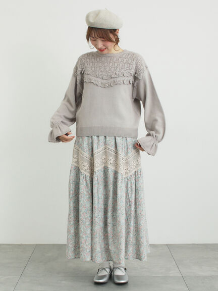 クロスストラップバレエシューズ（シルバー/ブラック）｜Samansa Mos2（サマンサ モスモス）通販