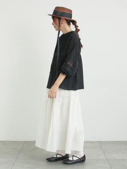 クロスストラップバレエシューズ（シルバー/ブラック）｜Samansa Mos2（サマンサ モスモス）通販