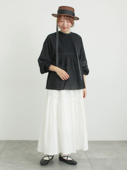 クロスストラップバレエシューズ（シルバー/ブラック）｜Samansa Mos2（サマンサ モスモス）通販