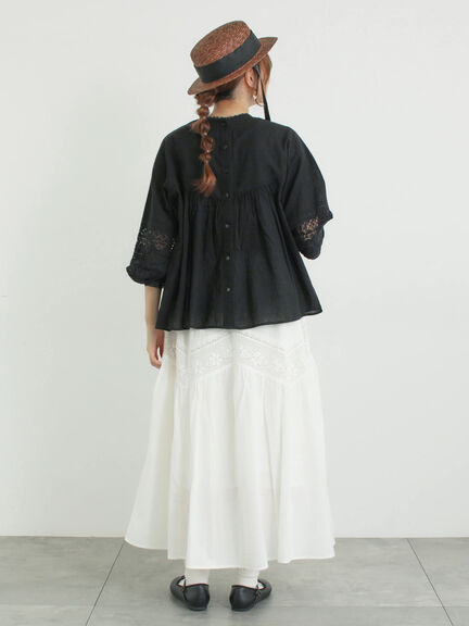 クロスストラップバレエシューズ（シルバー/ブラック）｜Samansa Mos2（サマンサ モスモス）通販