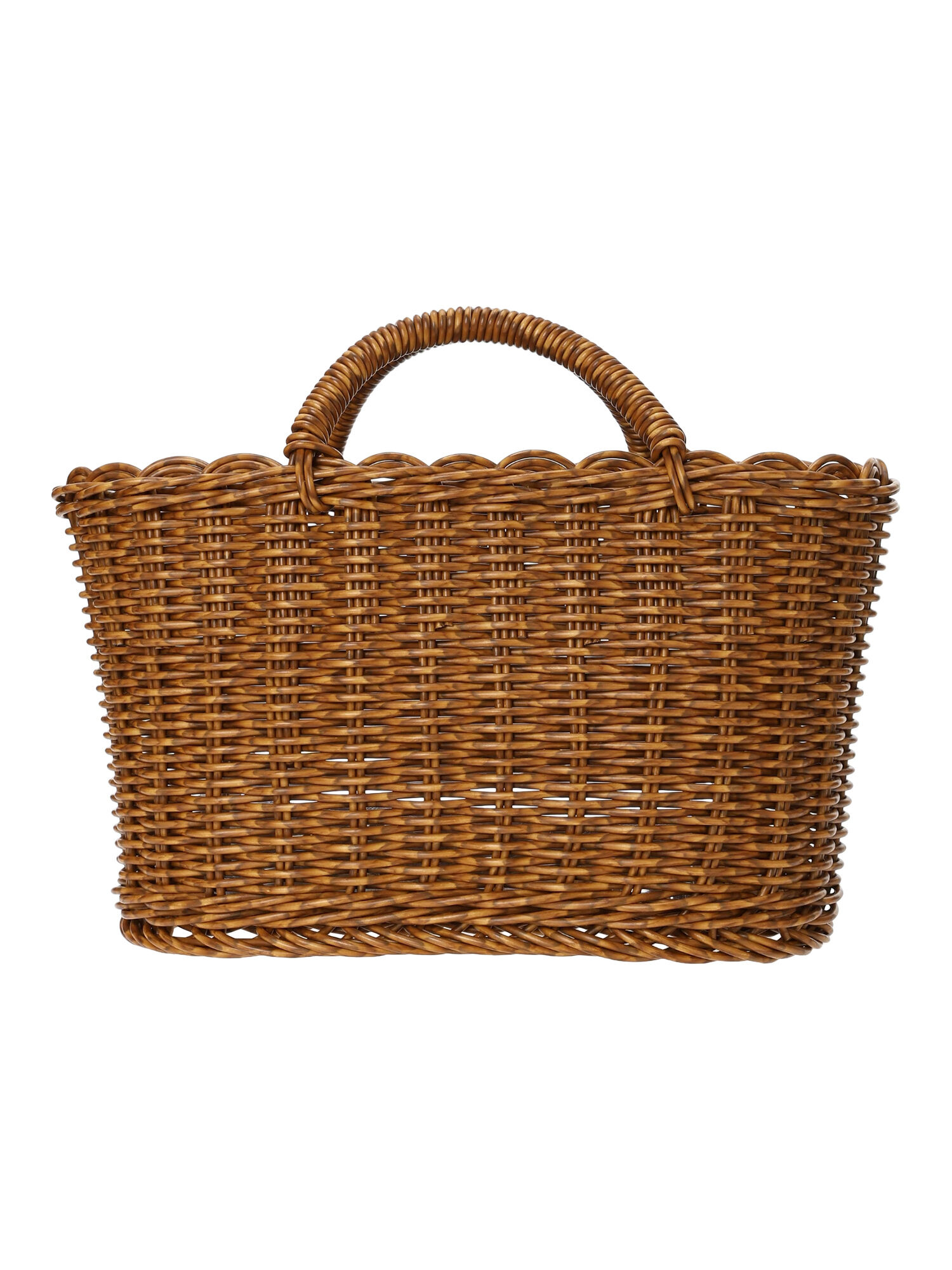 オーバルハンドルバスケットS（ベージュ/ブラウン/雑貨/その他雑貨