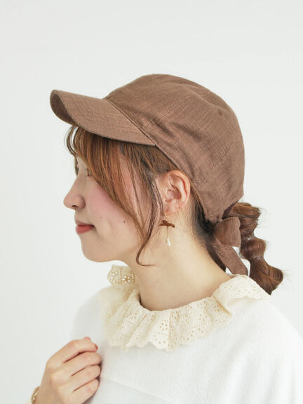 バックリボンアソートキャップ（ベージュ/ブラウン/ラベンダー）｜Samansa Mos2（サマンサ モスモス）通販