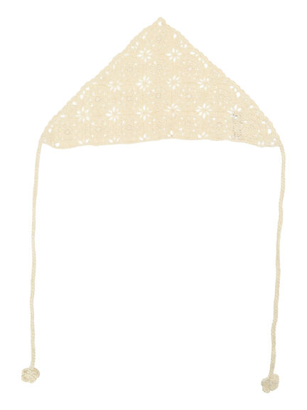 お花モチーフバブーシュカ（ダークブラウン/キナリ）｜Samansa Mos2（サマンサ モスモス）通販