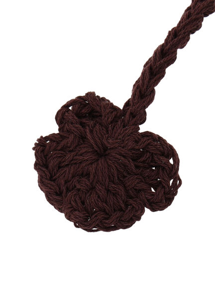 お花モチーフバブーシュカ（ダークブラウン/キナリ）｜Samansa Mos2（サマンサ モスモス）通販