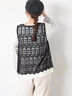 裾スカラップレースベスト（オフホワイト/ブラック）｜Samansa Mos2（サマンサ モスモス）通販