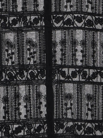 裾スカラップレースベスト（オフホワイト/ブラック）｜Samansa Mos2（サマンサ モスモス）通販