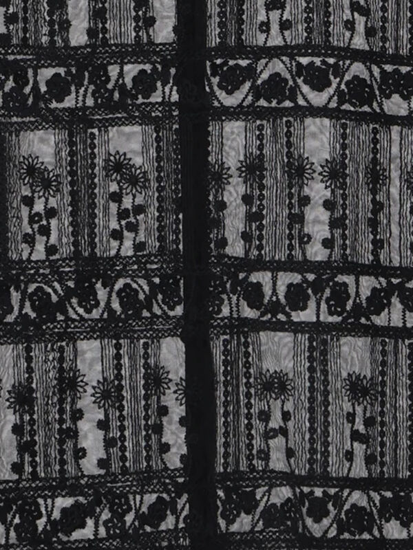 裾スカラップレースベスト（オフホワイト/ブラック/トップス/シャツ