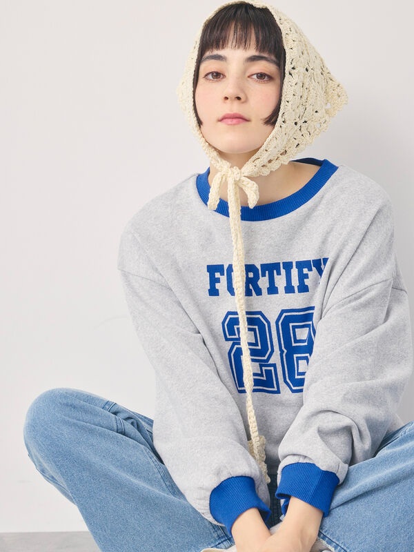 リンガーロゴスウェット（グレー）｜Samansa Mos2（サマンサ モスモス）通販