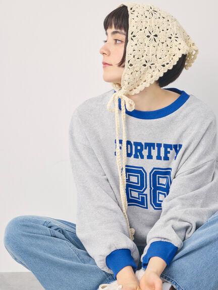 リンガーロゴスウェット（グレー/ピンク/キナリ）｜Samansa Mos2（サマンサ モスモス）通販