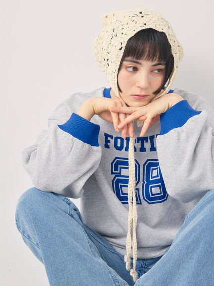 リンガーロゴスウェット（グレー/ピンク/キナリ）｜Samansa Mos2（サマンサ モスモス）通販