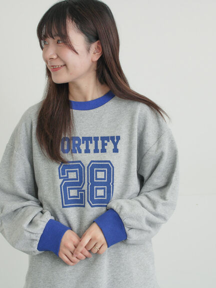 リンガーロゴスウェット（グレー/ピンク/キナリ）｜Samansa Mos2（サマンサ モスモス）通販