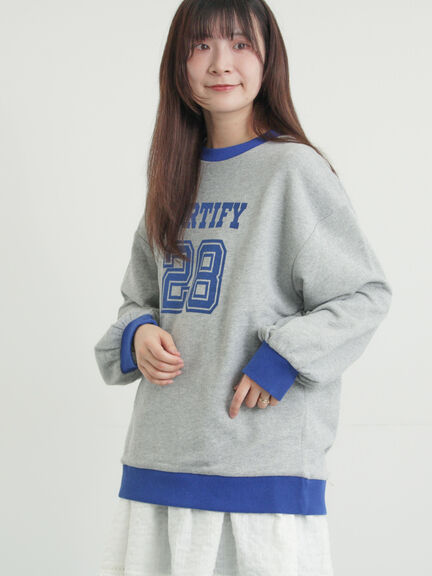 リンガーロゴスウェット（グレー/ピンク/キナリ）｜Samansa Mos2（サマンサ モスモス）通販