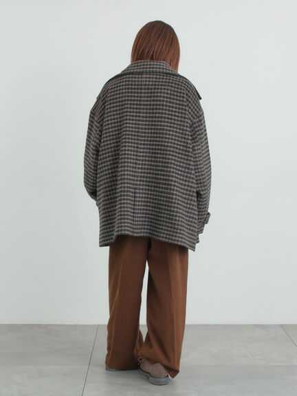 【帯電防止裏地】ツータックストレートパンツ《M/Lサイズ》（チャコールグレー/ベージュ/ブラウン）｜Samansa Mos2（サマンサ モスモス）通販