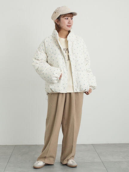 【帯電防止裏地】ツータックストレートパンツ《M/Lサイズ》（チャコールグレー/ベージュ/ブラウン）｜Samansa Mos2（サマンサ モスモス）通販