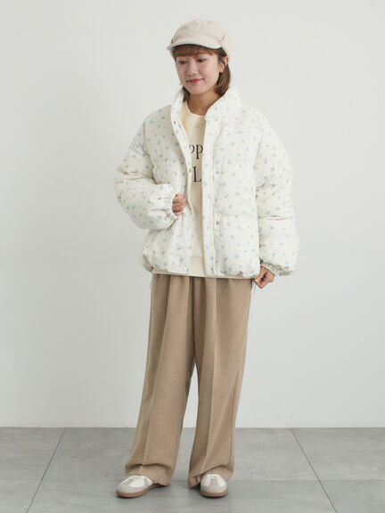 【帯電防止裏地】ツータックストレートパンツ《M/Lサイズ》（チャコールグレー/ベージュ/ブラウン）｜Samansa Mos2（サマンサ モスモス）通販