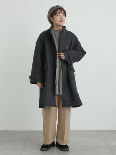 satsuma セール】 【帯電防止裏地】ツータックストレートパンツ《M/Lサイズ